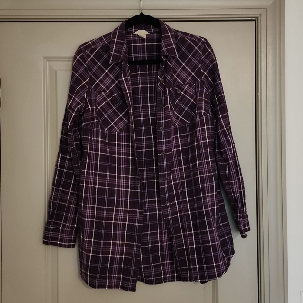 Duluth women's flannel tunic shirt (small)